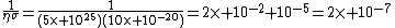 \frac{1}{\eta\sigma}=\frac{1}{(5\times 10^{25})(10\times 10^{-20})}=2\times 10^{-2} 10^{-5}=2\times 10^{-7}