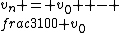 v_n = v_0  - \\frac{3}{100} v_0
