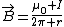 \vec{B}=\frac{\mu_0 I}{2\pi r}