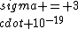 \\sigma = 3\\cdot 10^{-19}