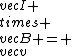 \\vec{I} \\times \\vec{B} = \\vec{v}