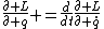 \frac{\partial L}{\partial q} =\frac{d}{dt}\frac{\partial L}{\partial \dot{q}}