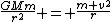 \frac{GMm}{r^{2}} = \frac{m v^{2}}{r}