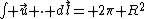 \int \vec{u} \cdot d\vec{l}= 2\pi R^2