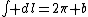 \int dl=2\pi b