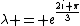 \lambda = e^{\frac{2i \p}{3}}