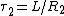 \tau_{2}=L/R_{2}