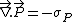 \vec{\nabla}.\vec{P}=-\sigma_P