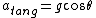 {a_{tang}}={g}cos\theta