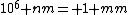 10^{6} nm= 1 mm