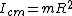 I_{cm}=mR^2