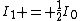 I_1 = \frac{1}{2}I_0