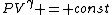 PV^\gamma = const