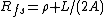 R_{fs}=\rho L/(2A)