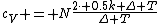 c_V = N\frac{2\cdot 0.5k \Delta T}{\Delta T}