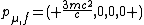 p_{\mu,f}=\left ( \frac{3mc^{2}}{c},0,0,0 \right )